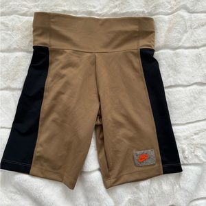 Nike One Women's 7" Bike Training Shorts Brown Size S